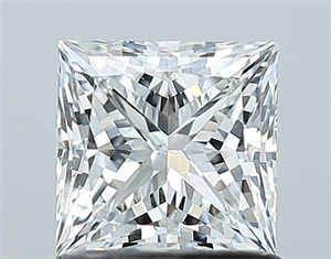 Foto Diamante Natural 1.02 quilates, Princesa , Color F, claridad SI1 y certificado GIA de