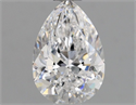 Diamante Natural 0.70 quilates, De pera , Color D, claridad SI1 y certificado GIA