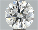 Lab Grown Diamond 1.02 Carats, Round with Ideal Cut, D Color, VVS2 Clarity and Certified by IGI