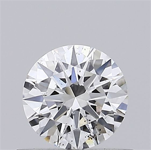 Picture of Natural Diamond 0.41 Carats, Round with Excellent Cut, E Color, SI2 Clarity and Certified by GIA