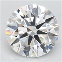Lab Grown Diamond 3.08 Carats, Round with Excellent Cut, D Color, VVS1 Clarity and Certified by GIA