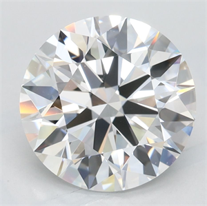 Picture of Lab Grown Diamond 3.08 Carats, Round with Excellent Cut, D Color, VVS1 Clarity and Certified by GIA