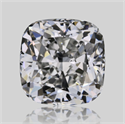 Natural Diamond 0.54 Carats, Cushion with  Cut, F Color, VVS2 Clarity and Certified by GIA