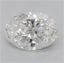 Natural Diamond 2.30 Carats, Oval with  Cut, F Color, VS2 Clarity and Certified by GIA