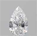 Natural Diamond 0.62 Carats, Pear with  Cut, D Color, VS2 Clarity and Certified by GIA