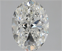 Natural Diamond 1.20 Carats, Oval with  Cut, G Color, VS2 Clarity and Certified by GIA