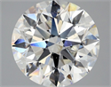 Natural Diamond 2.93 Carats, Round with Excellent Cut, H Color, SI1 Clarity and Certified by GIA