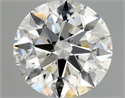 Natural Diamond 0.90 Carats, Round with Excellent Cut, I Color, SI1 Clarity and Certified by GIA