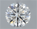 Natural Diamond 0.56 Carats, Round with Excellent Cut, G Color, VS2 Clarity and Certified by GIA