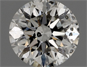 Natural Diamond 0.72 Carats, Round with Excellent Cut, G Color, SI2 Clarity and Certified by IGI