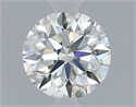 Natural Diamond 0.50 Carats, Round with Excellent Cut, I Color, VVS2 Clarity and Certified by GIA