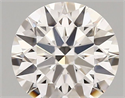 Lab Grown Diamond 1.93 Carats, Round with Ideal Cut, D Color, VS1 Clarity and Certified by IGI
