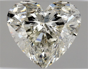 Picture of Natural Diamond 1.01 Carats, Heart with  Cut, H Color, SI2 Clarity and Certified by HRD