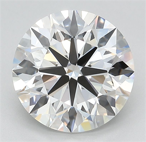 Picture of Lab Grown Diamond 4.02 Carats, Round with Excellent Cut, D Color, VVS1 Clarity and Certified by IGI
