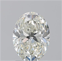 Natural Diamond 1.70 Carats, Oval with  Cut, J Color, VVS1 Clarity and Certified by GIA