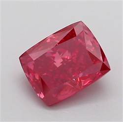 Picture of Lab Grown Diamond 3.09 Carats, CUSHION MODIFIED with  Cut, Fancy Vivid Pink Color, VVS2 Clarity and Certified by IGI