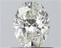 Natural Diamond 0.50 Carats, Oval with  Cut, J Color, VVS1 Clarity and Certified by IGI