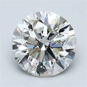 Foto Diamante Natural 2.01 quilates, Redondo , Color J, claridad SI2 y certificado GIA de