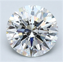 Natural Diamond 2.20 Carats, Round with Excellent Cut, F Color, VS2 Clarity and Certified by GIA