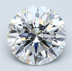 Picture of Natural Diamond 2.20 Carats, Round with Excellent Cut, F Color, VS2 Clarity and Certified by GIA