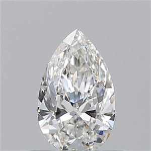 Picture of Natural Diamond 0.50 Carats, Pear with  Cut, G Color, VVS1 Clarity and Certified by GIA