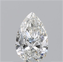 Natural Diamond 0.50 Carats, Pear with  Cut, G Color, VVS1 Clarity and Certified by GIA