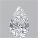 Natural Diamond 1.01 Carats, Pear with  Cut, D Color, SI2 Clarity and Certified by GIA