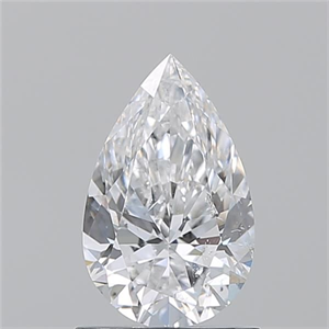 Picture of Natural Diamond 1.01 Carats, Pear with  Cut, D Color, SI2 Clarity and Certified by GIA