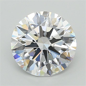 Picture of Lab Grown Diamond 3.01 Carats, Round with Ideal Cut, D Color, VVS1 Clarity and Certified by IGI