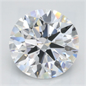 Lab Grown Diamond 2.47 Carats, Round with Ideal Cut, D Color, IF Clarity and Certified by IGI