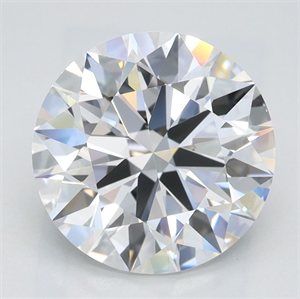 Picture of Lab Grown Diamond 2.47 Carats, Round with Ideal Cut, D Color, IF Clarity and Certified by IGI