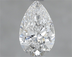 Picture of Natural Diamond 0.55 Carats, Pear with  Cut, E Color, VS1 Clarity and Certified by GIA