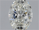 Natural Diamond 0.70 Carats, Oval with  Cut, H Color, VS2 Clarity and Certified by GIA