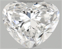 Natural Diamond 0.40 Carats, Heart with  Cut, F Color, VVS1 Clarity and Certified by GIA