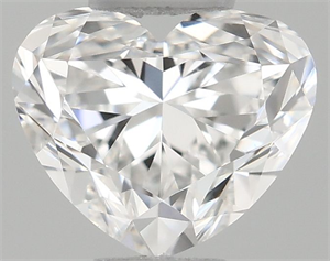 Picture of Natural Diamond 0.40 Carats, Heart with  Cut, F Color, VVS1 Clarity and Certified by GIA
