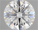Lab Grown Diamond 0.73 Carats, Round with Ideal Cut, D Color, VVS1 Clarity and Certified by IGI