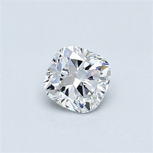 Foto Diamante Natural 0.40 quilates, Del cojín , Color D, claridad SI1 y certificado GIA de