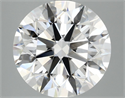 Lab Grown Diamond 5.09 Carats, Round with Ideal Cut, E Color, VS1 Clarity and Certified by IGI