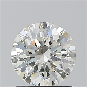 Picture of Natural Diamond 1.20 Carats, Round with Excellent Cut, K Color, SI2 Clarity and Certified by GIA