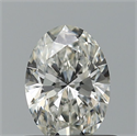 Natural Diamond 0.55 Carats, Oval with  Cut, G Color, VVS1 Clarity and Certified by GIA