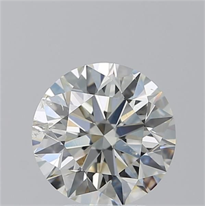 Picture of Natural Diamond 3.18 Carats, Round with Excellent Cut, I Color, SI1 Clarity and Certified by GIA
