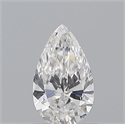 Natural Diamond 0.70 Carats, Pear with  Cut, E Color, VS2 Clarity and Certified by GIA