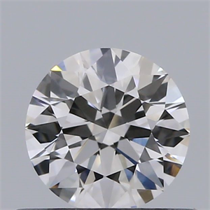 Picture of Natural Diamond 0.45 Carats, Round with Excellent Cut, H Color, VVS2 Clarity and Certified by GIA