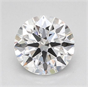 Lab Grown Diamond 1.05 Carats, Round with Ideal Cut, D Color, VVS2 Clarity and Certified by IGI