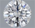 Natural Diamond 0.40 Carats, Round with Excellent Cut, F Color, SI2 Clarity and Certified by GIA