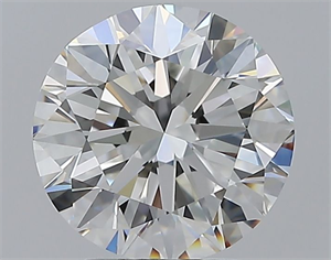 Picture of Natural Diamond 2.50 Carats, Round with Very Good Cut, H Color, IF Clarity and Certified by GIA