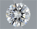 Natural Diamond 0.42 Carats, Round with Excellent Cut, F Color, IF Clarity and Certified by GIA
