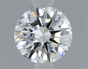 Picture of Natural Diamond 0.42 Carats, Round with Excellent Cut, F Color, IF Clarity and Certified by GIA
