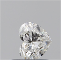 Natural Diamond 0.50 Carats, Heart with  Cut, H Color, VVS2 Clarity and Certified by GIA