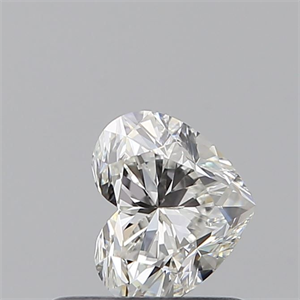 Picture of Natural Diamond 0.50 Carats, Heart with  Cut, H Color, VVS2 Clarity and Certified by GIA